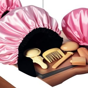 bonnet en satin soin capillaire